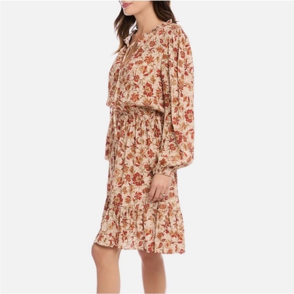 Karen Kane 100% Viscose Midi Boho Dress - Picture 5 of 13